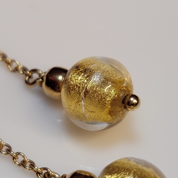 14k Yellow Gold and Murano Venetian Glass Demi Parure - Picture 9 of 14